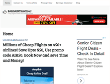 Tablet Screenshot of bargaintravel4u.com